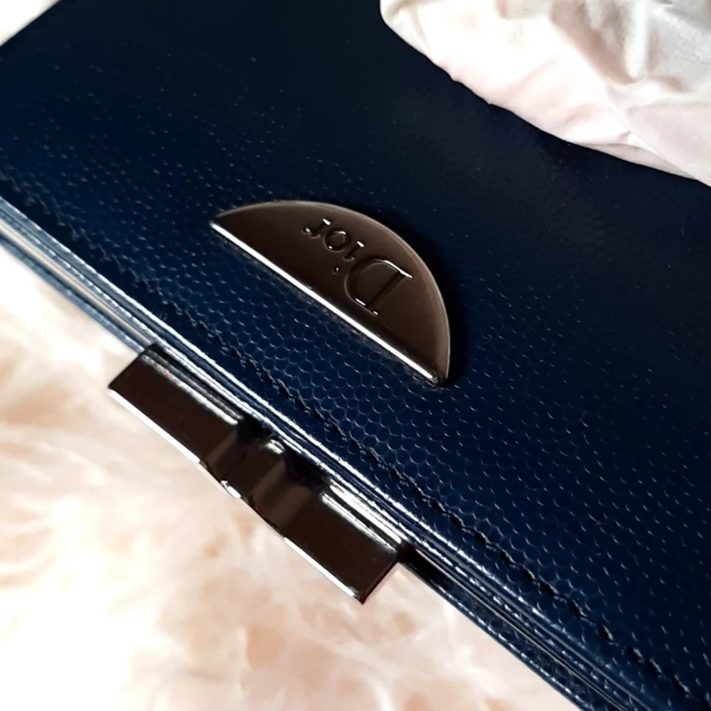 Dior Gamaguchi Logo Plate Purse in EUC
